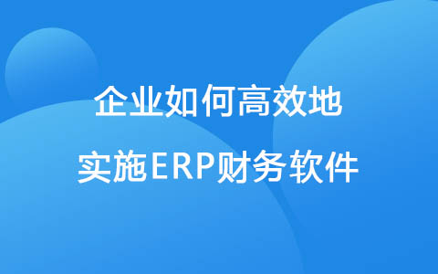 企业如何高效地实施ERP财务软件.jpg